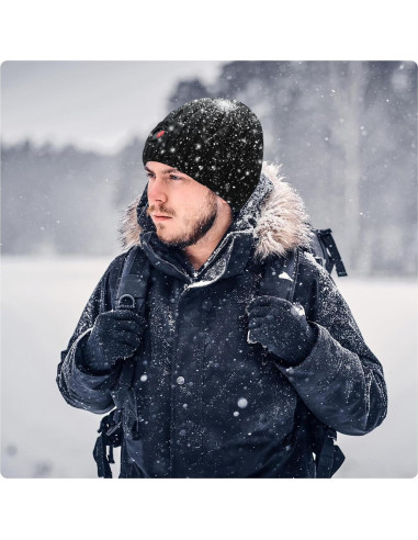 Gorro Térmico Eléctrico Svpro Negro - Recargable Invierno