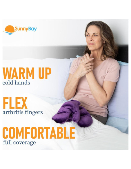 Guantes Térmicos Reutilizables SunnyBay para Artritis - Púrpura