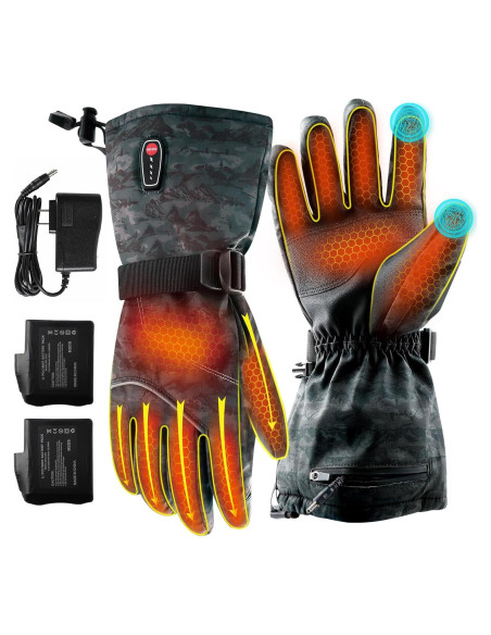 Guantes Calentados Eléctricos Maliansun HG001 XL Camo