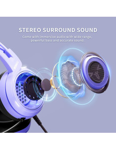 Auriculares de Juego SOMIC G951S Morados con Micrófono 3.5mm 2