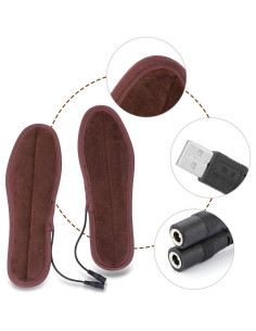 Plantillas Calentadas Eléctricas para Zapatos 39-40 2