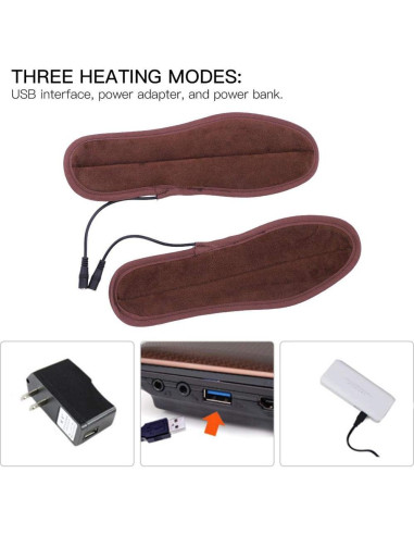 Plantillas Calentadas Eléctricas para Zapatos 39-40