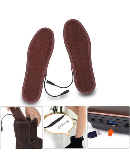 Plantillas Calentadas Eléctricas para Zapatos 39-40 Plantillas Calentadas Eléctricas para Zapatos 39-40