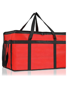 Bolsa Aislada PEASUG para Entrega de Comida 58 cm Roja