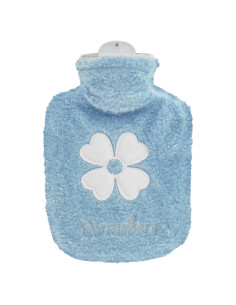 Bolsa de Agua Caliente 500ml Thinp con Funda Suave Azul