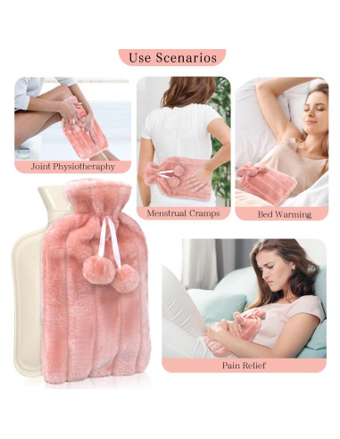 Bolsa de Agua Caliente 2L My Novel Things Rosa con Funda