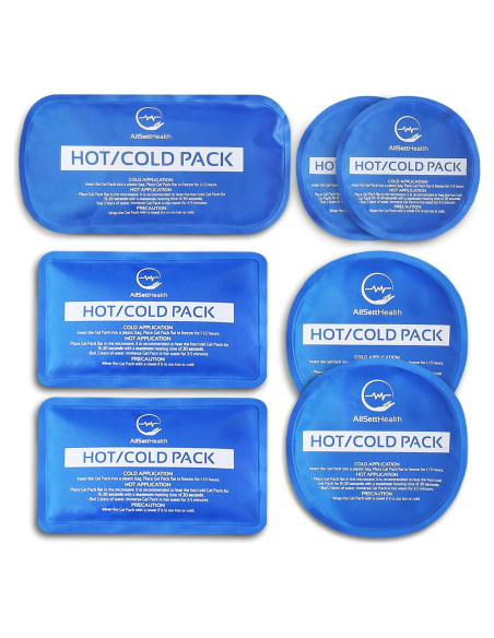 Paquete de Hielo Reutilizable AllSett Health - 7 Piezas Multiuso
