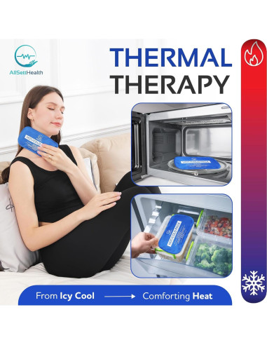 Paquete de Hielo Reutilizable AllSett Health - 7 Piezas Multiuso