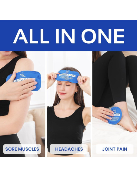 Paquete de Hielo Reutilizable AllSett Health - 7 Piezas Multiuso