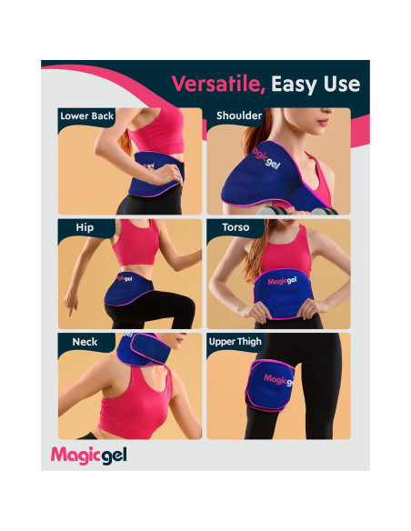 Paquete de Hielo Gel Mágico para Espalda - 2 Unidades Reutilizables