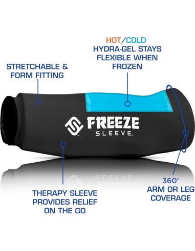 Manga Terapia Fría y Caliente FreezeSleeve Camo Azul X Grande