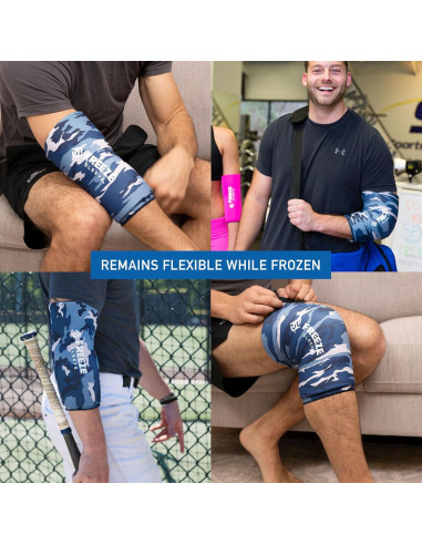 Manga Terapia Fría y Caliente FreezeSleeve Camo Azul X Grande