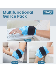 Funda de Hielo para Tobillo NEWGO Gel Frío Caliente 44 cm 2