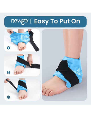 Funda de Hielo para Tobillo NEWGO Gel Frío Caliente 44 cm