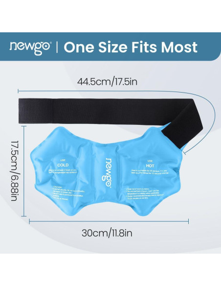 Funda de Hielo para Tobillo NEWGO Gel Frío Caliente 44 cm