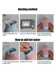 Botella de Agua Caliente HEITIGN Silicona 18,87x10,39cm 2