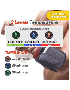 Almohadilla Calentadora Inalámbrica Zeencare 99x8.9cm 3 Niveles 2