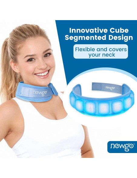 Enfriador de Cuello NEWGO Azul - Terapia Fría Reutilizable