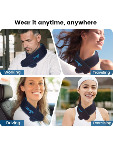 Enfriador de Cuello NEWGO Azul - Terapia Fría Reutilizable