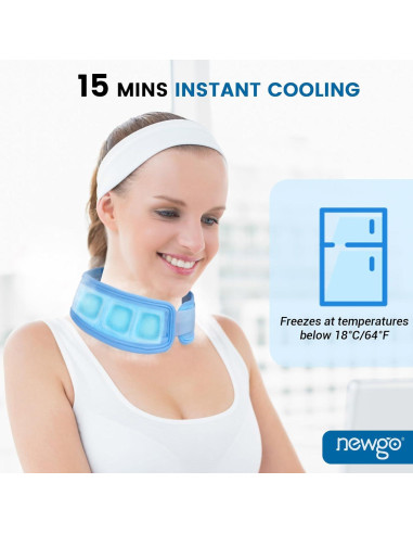 Enfriador de Cuello NEWGO Azul - Terapia Fría Reutilizable