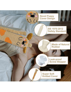 Botella de Agua Caliente BIPGF 2.25L con Funda Suave 2