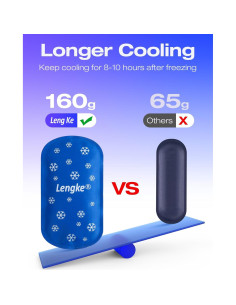Paquete de Hielo Reutilizable LENGKE 2 Pcs 160g para Insulina 2