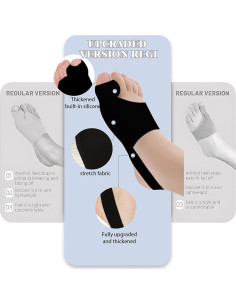 Corrector de Juanetes FROADB Negro Grande - 2 Unidades 2