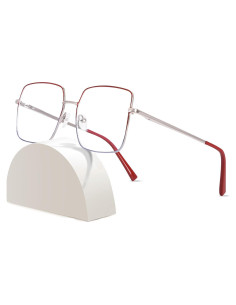 Gafas de luz azul grandes ROWCHIC para mujer, ojo de gato, UV400