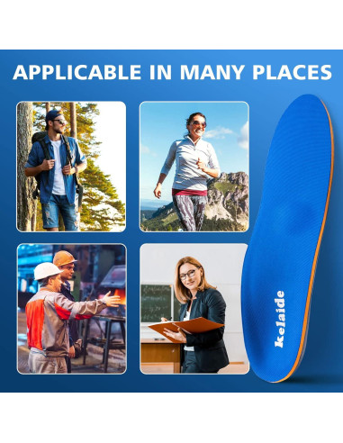 Plantillas ortopédicas Kelaide para fascitis plantar - Azul