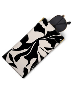 Estuche de Gafas de Piel con Anillo D Rosa Oro - Compacto y Elegante