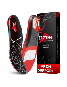Plantillas ortopédicas EASYFEET Black para fascitis plantar