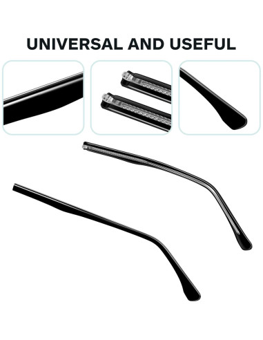 Kit de Reemplazo de Brazos de Gafas Metal BESPORTBLE - Universal
