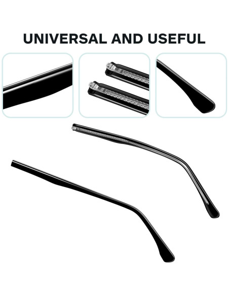 Kit de Reemplazo de Brazos de Gafas Metal BESPORTBLE - Universal
