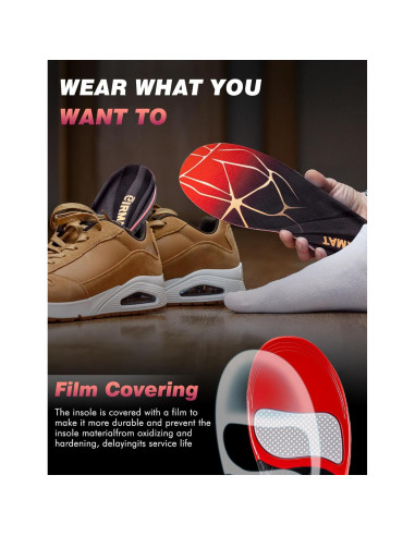 Plantillas Ortopédicas EIRMAT para Fascitis Plantar - Soporte Alto