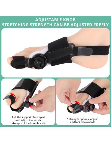 Corrector de Juanetes Ajustable FMGJKQL para Hombres y Mujeres