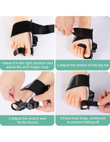 Corrector de Juanetes Ajustable FMGJKQL para Hombres y Mujeres