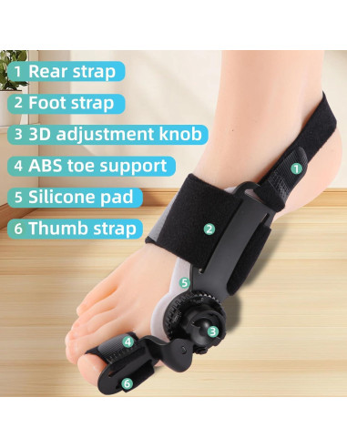 Corrector de Juanetes Ajustable FMGJKQL para Hombres y Mujeres