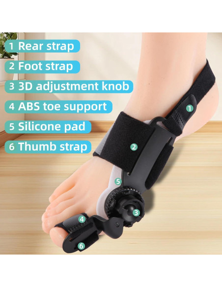 Corrector de Juanetes Ajustable FMGJKQL para Hombres y Mujeres