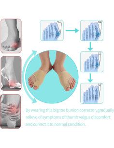 Calcetines Correctores de Juanetes Shengchuang Pequeño Caqui 2