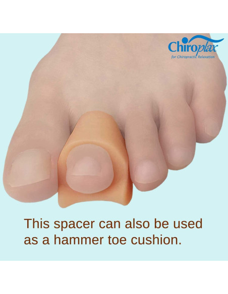 Separadores de Dedos Chiroplax Gel Alivio Juanetes 6 Pzas