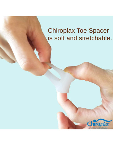 Separadores de Dedos Chiroplax Gel Alivio Juanetes 6 Pzas