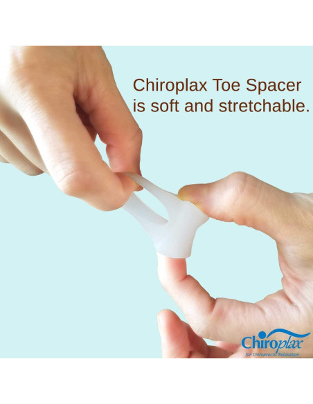 Separadores de Dedos Chiroplax Gel Alivio Juanetes 6 Pzas