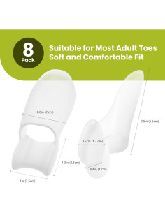 Protector de Almohadilla para Juanetes Bukihome - 8 Piezas Gel 2