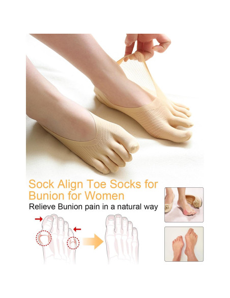 6 Pares de Calcetines para Alivio de Juanetes Samaya Home