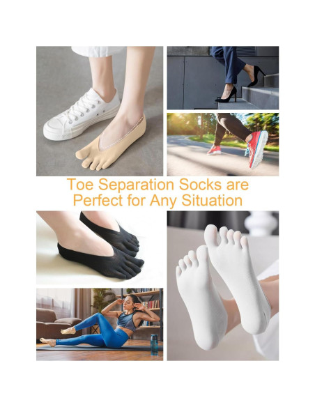 6 Pares de Calcetines para Alivio de Juanetes Samaya Home