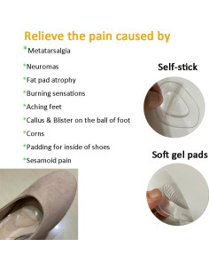 Almohadillas Metatarsales de Gel Fancy Fly - Alivio Dolor Pie 2