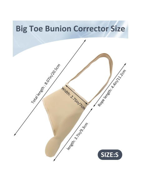 Corrector de Juanetes BLATOWN 2 Pcs Gel Transpirable S