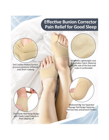 Corrector de Juanetes BLATOWN 2 Pcs Gel Transpirable S