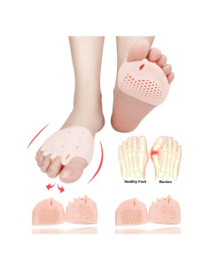 Almohadillas Metatarsales JUMPOW 2 Pares Rosa Alivio Dolor