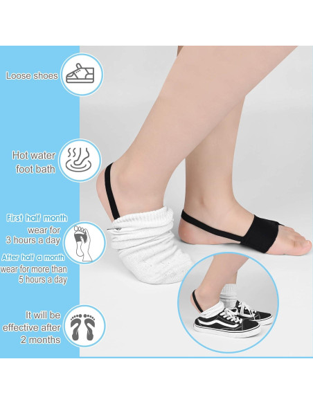 Corrector de Bunionete DYKOOK XL Negro con Almohadillas de Gel